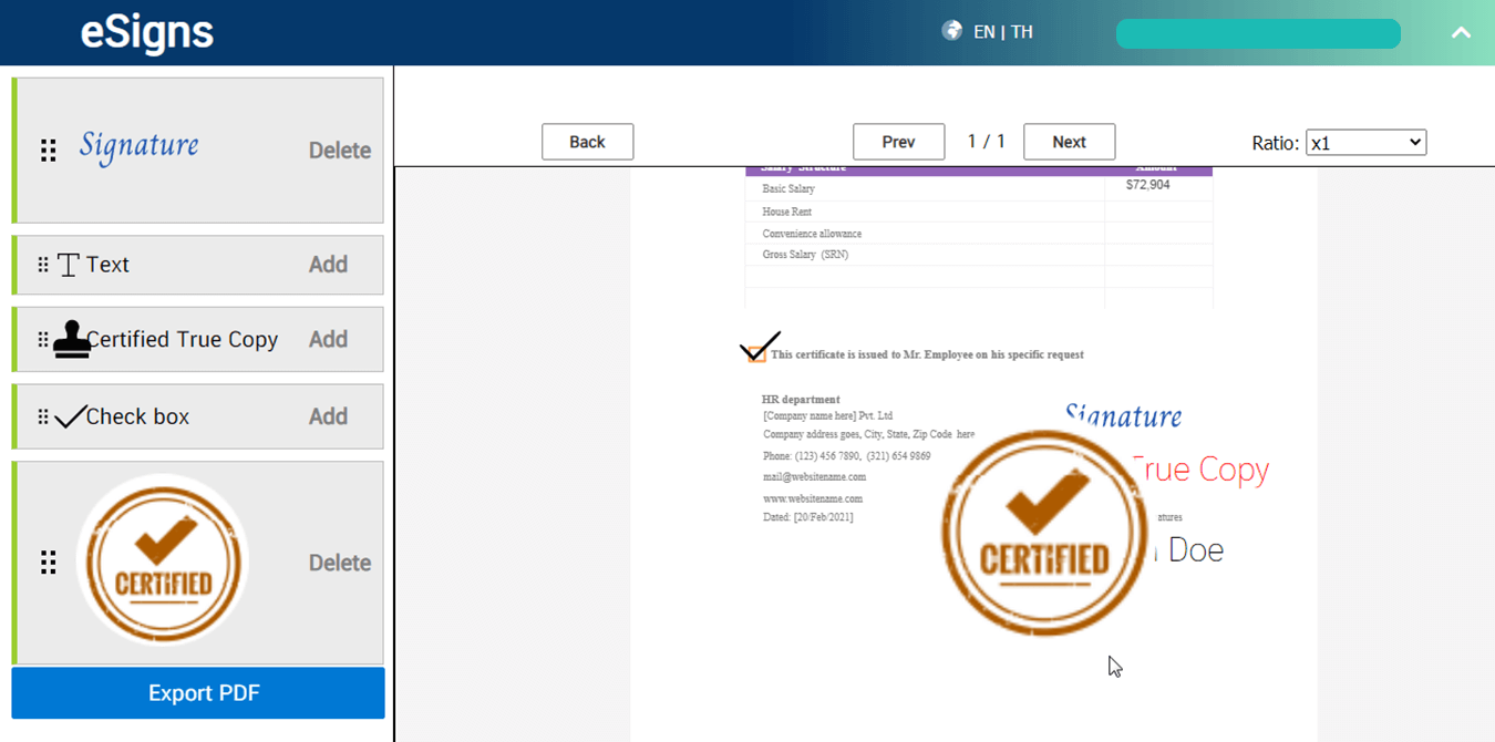 how to add a stamp to a pdf