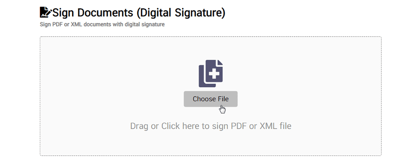  digital sign on xml 