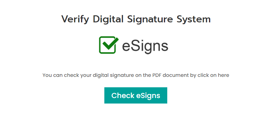 the verify digital signature system